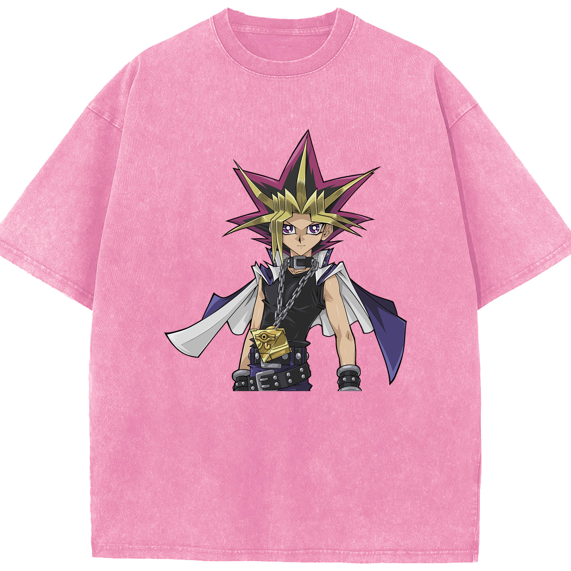 （画像用） 遊☆戯☆王 Yu-Gi-Oh! 綿100% ヴィンテージ風 半袖Tシャツ（フロントプリント）